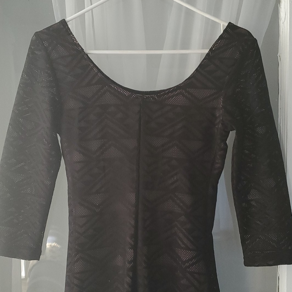 Xhilaration Black Lace Bodycon Dress